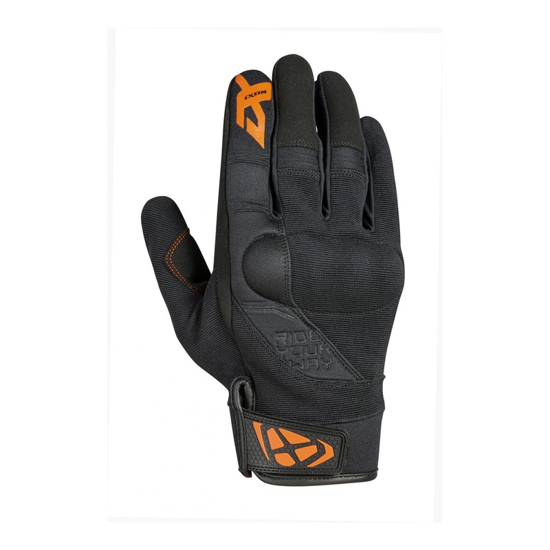 Gants textile Ixon RS Delta noir/orange- S