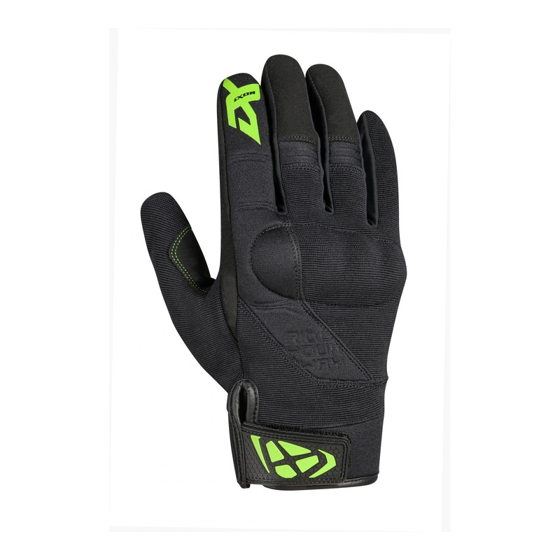 Gants textile Ixon RS Delta noir/vert- S