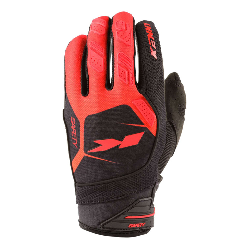 Gants textile Kenny Safety red