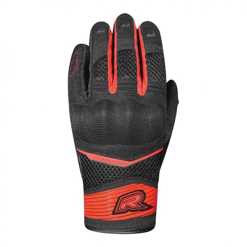 Gants textile Racer Skid 2 noir/rouge- S