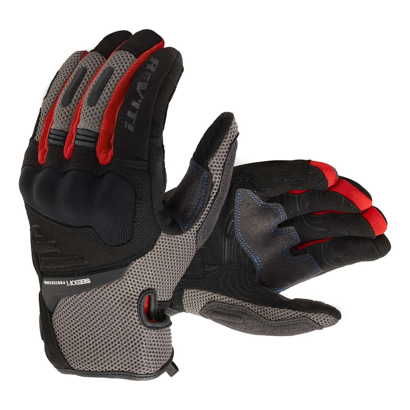 Gants textile Rev’It Cavern grey/red