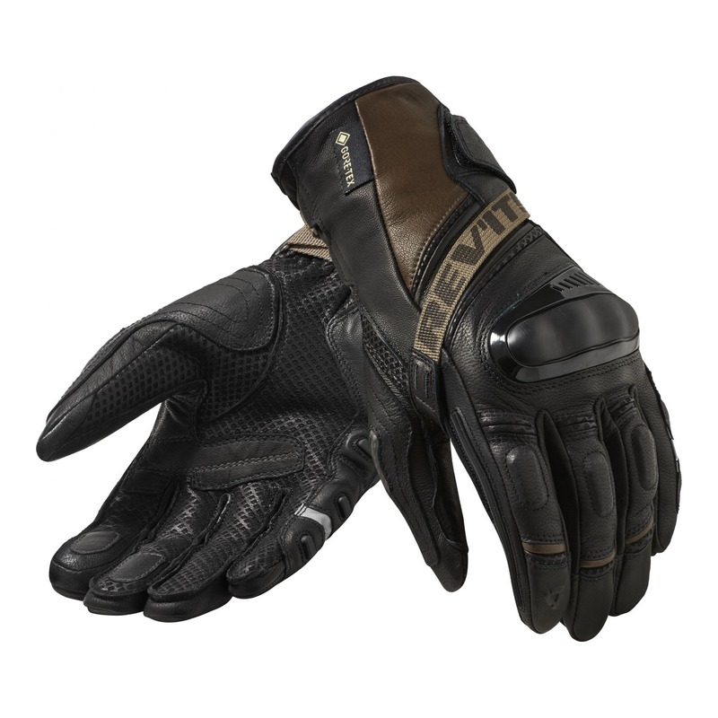 Gants textile Rev’it Dominator 3 GTX noir/sable- XS