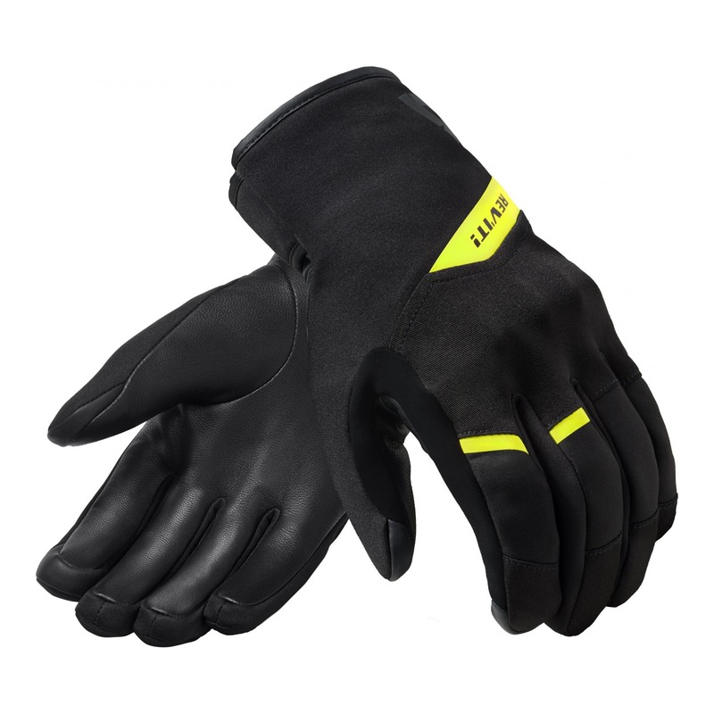 Gants textile Rev’it Grafton H2O noir/jaune fluo- S
