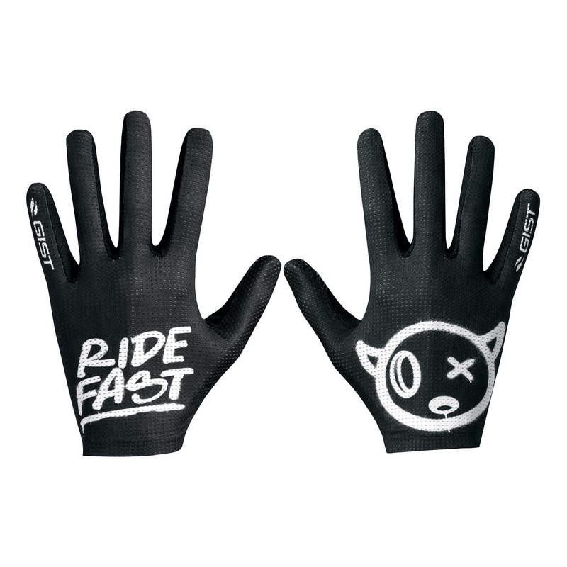 Gants vélo long VTT Gist Faster Ride Fast noir