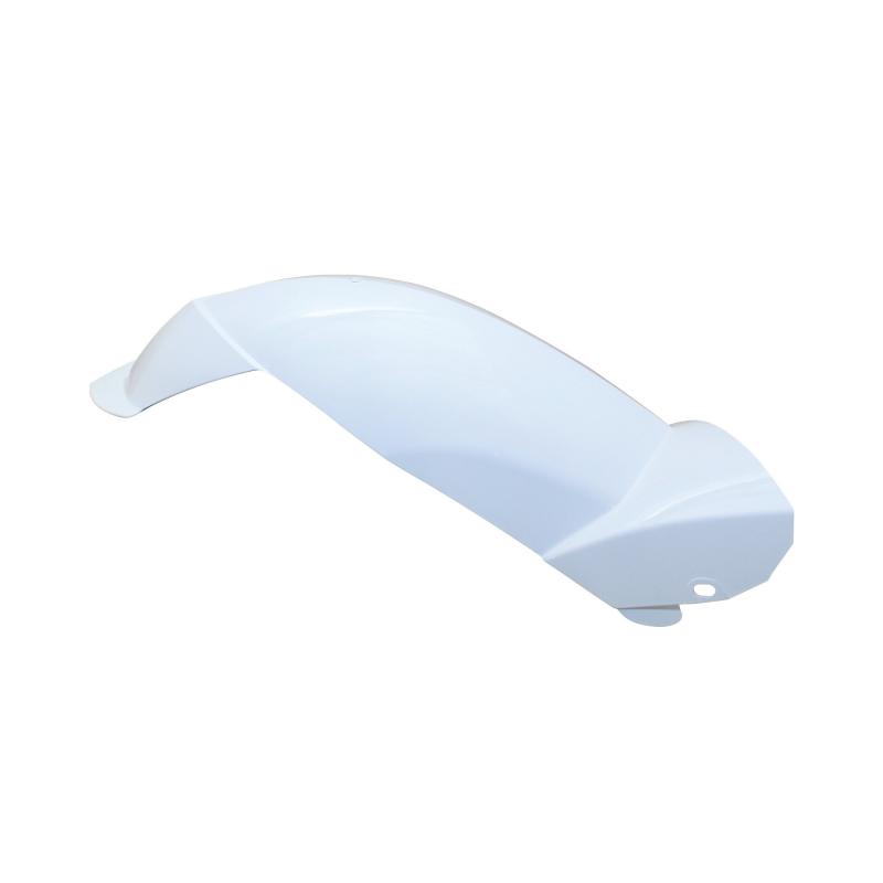 Garde boue arrière blanc brillant adaptable Peugeot 50 Ludix 10 pouce