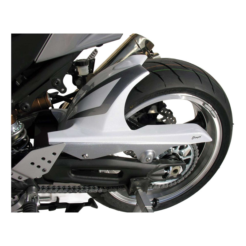 Garde boue arrière Ermax blanc/gris (pearl crystal white/atomic silver) Kawasaki Z 1000 07-09