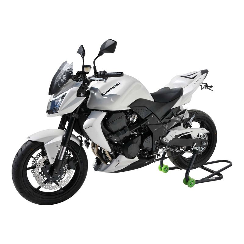 Garde boue arrière Ermax blanc/noir mat Kawasaki Z 750 07-12