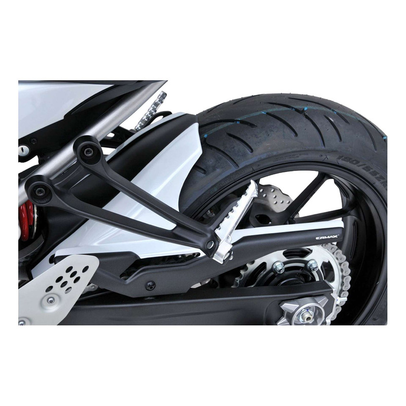 Garde boue arrière Ermax blanc/noir mat Yamaha MT-07 14-17