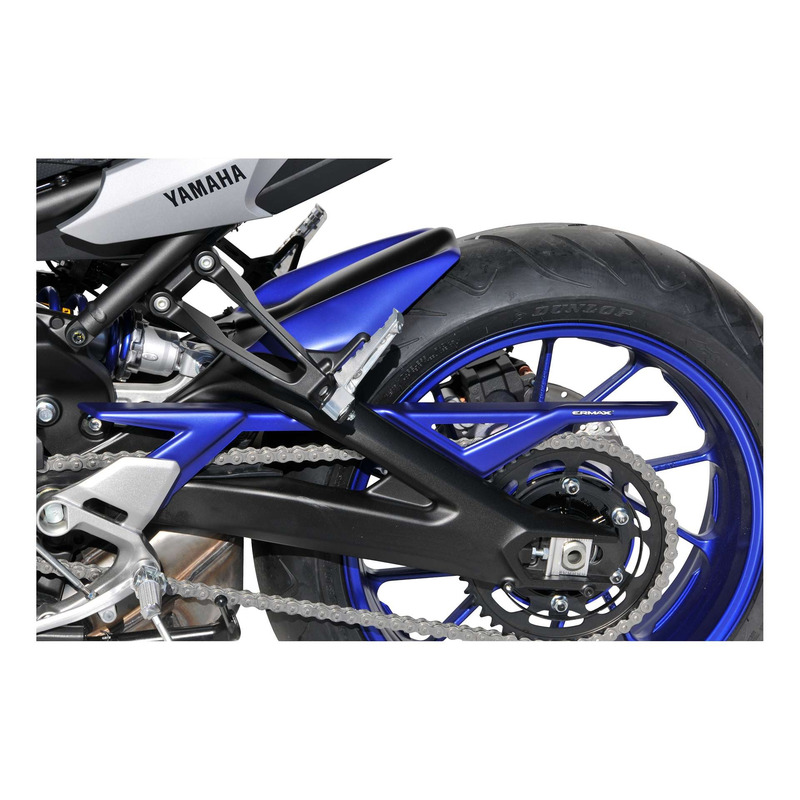 Garde boue arrière Ermax bleu satin /noir satin (blackmax, race blu) Yamaha Tracer 900 15-17