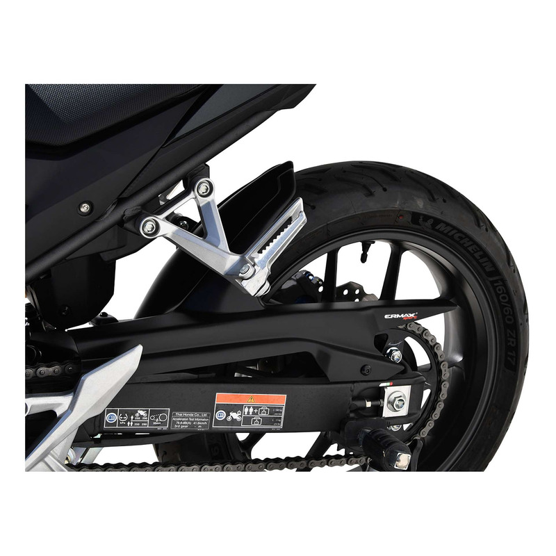 Garde boue arrière Ermax Evo noir satin Honda CB 500 Hornet 24-26
