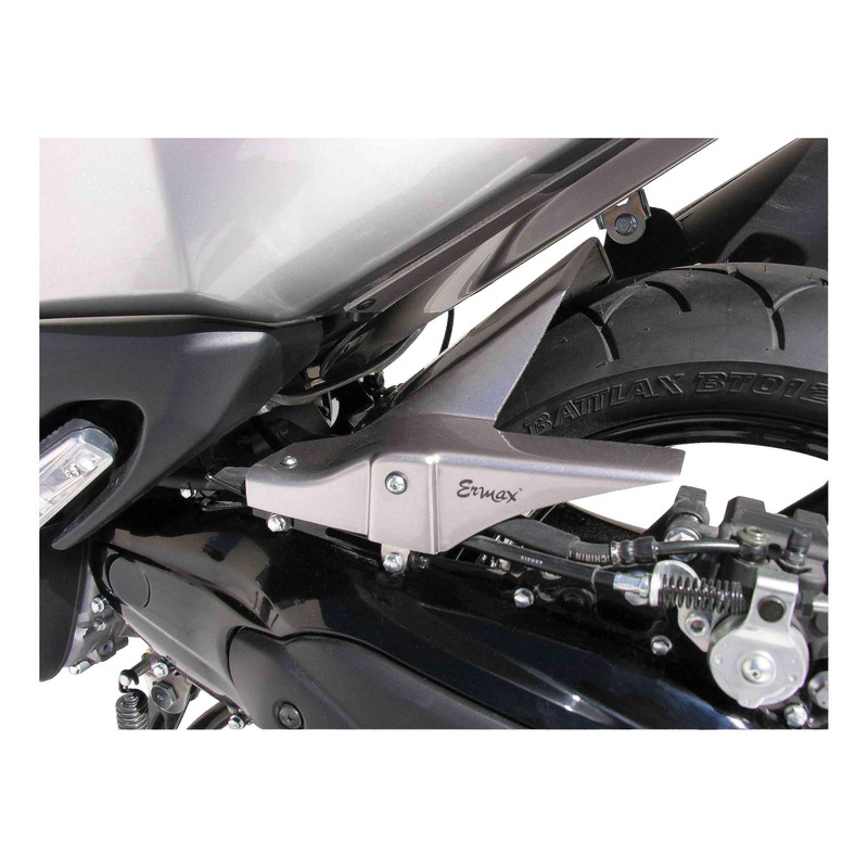 Garde boue arrière Ermax gris métal (hight tech silver [HTS]) Yamaha TMAX 500 08-11