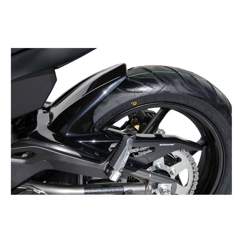 Garde boue arrière Ermax noir métal (metallic spark black) Kawasaki ER 6 N/F 12-16