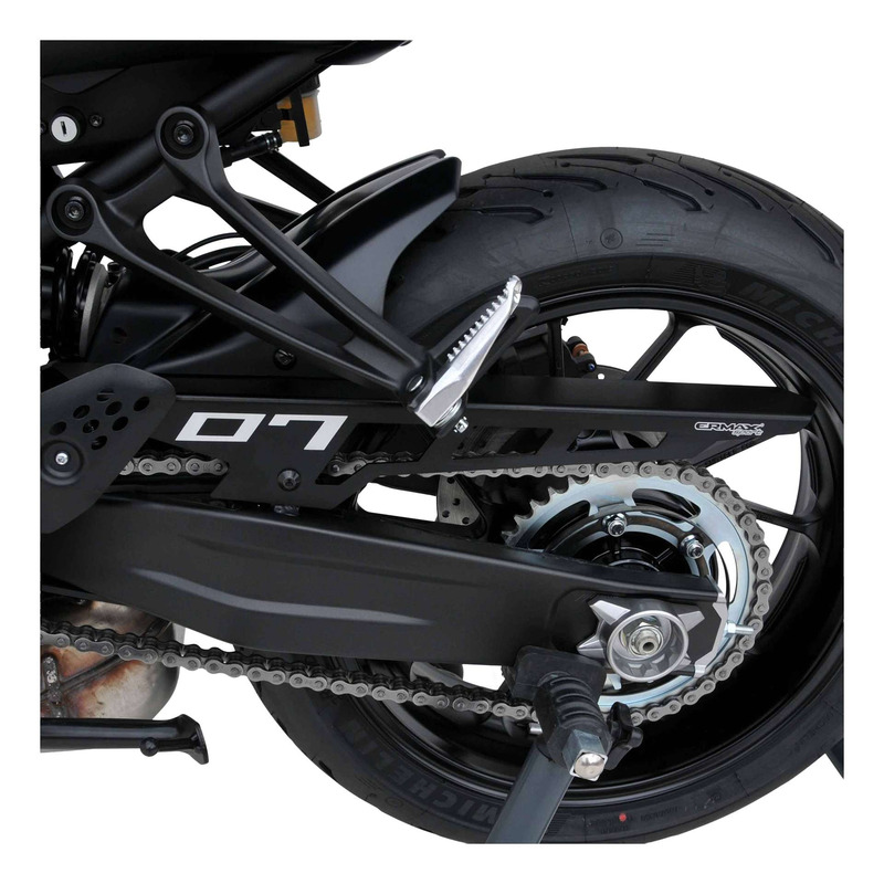 Garde boue arrière Ermax noir satin (série Black Line) Yamaha MT-07 18-20