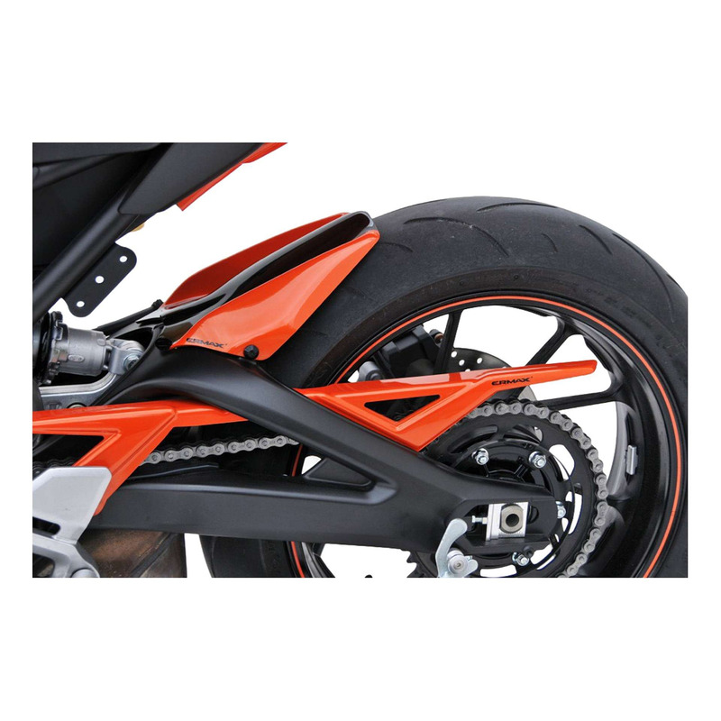 Garde boue arrière Ermax orange métal/noir Yamaha MT-09 14-16