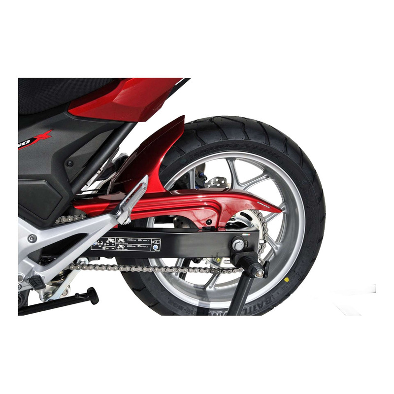 Garde boue arrière Ermax rouge (grand prix red [R380]) Honda NC 750 X 16-20