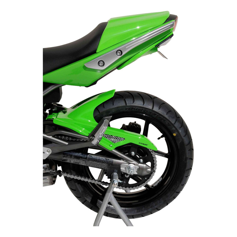 Garde boue arrière Ermax vert fluo (lime green) Kawasaki ER 6 N/F 09-11