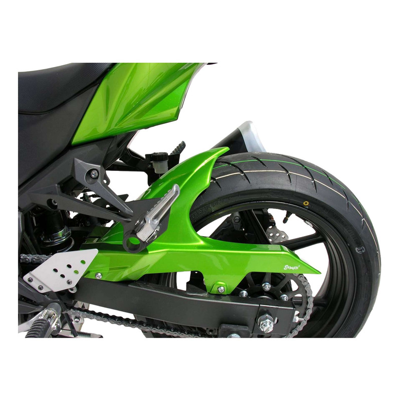 Garde boue arrière Ermax vert nacré (candy lime green [35P]) Kawasaki Z 750 07-12