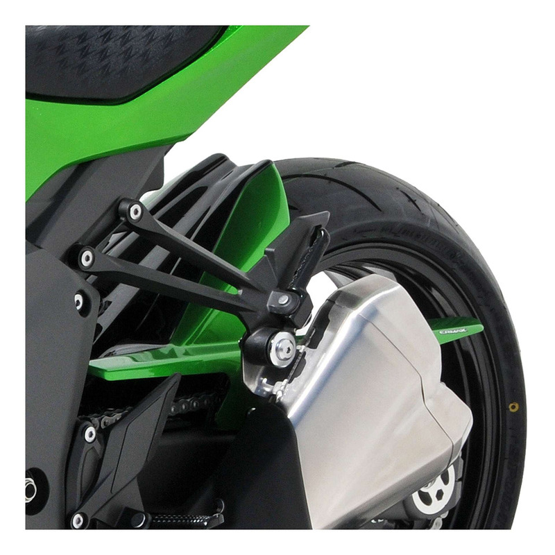 Garde boue arrière Ermax vert/noir (golden blazed/metallic spark) Kawasaki Z 1000 10-13