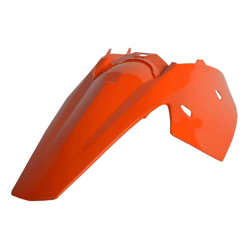 Garde-Boue Arrière + Plaques Latérales POLISPORT Type Origine Orange