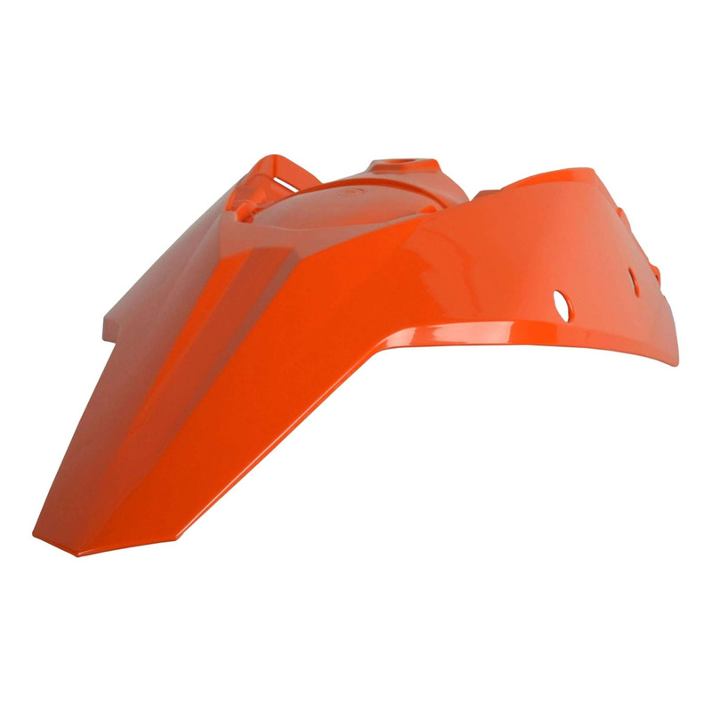 Garde-Boue Arrière + Plaques Latérales POLISPORT Type Origine Orange - KTM SX / SXF 07-10