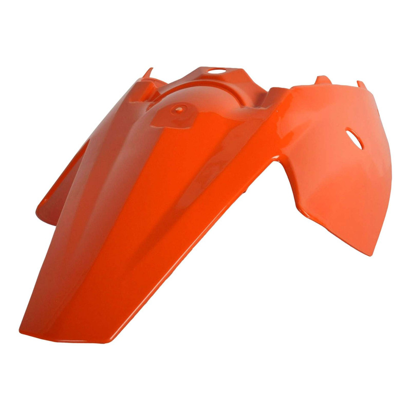 Garde-Boue Arrière + Plaques Latérales POLISPORT Type Origine Orange - KTM 85 SX 03-12