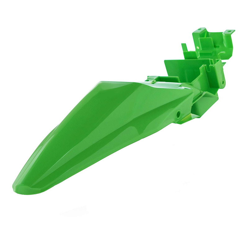 Garde-boue arrière Polisport type origine vert Kawasaki KLX 110 10-26
