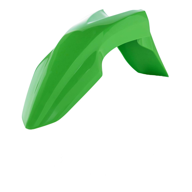 Garde boue avant Polisport type origine vert Kawasaki KLX 110 10-26