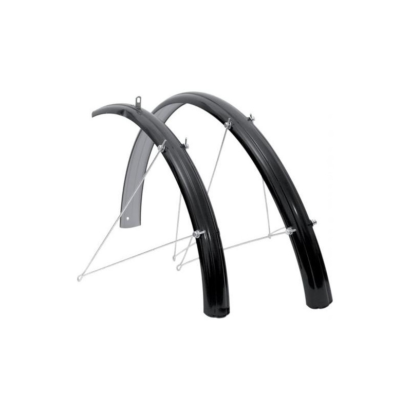 Gardes boue en inox RMS metal fenders noir- 26"