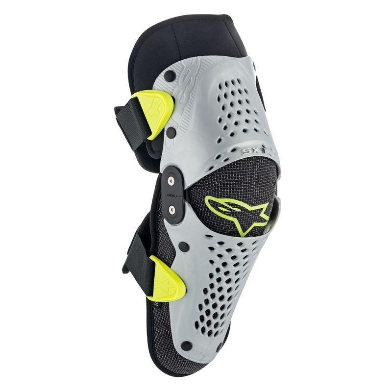 Genouillères enfant Alpinestars SX-1 argent/jaune fluo- S/M