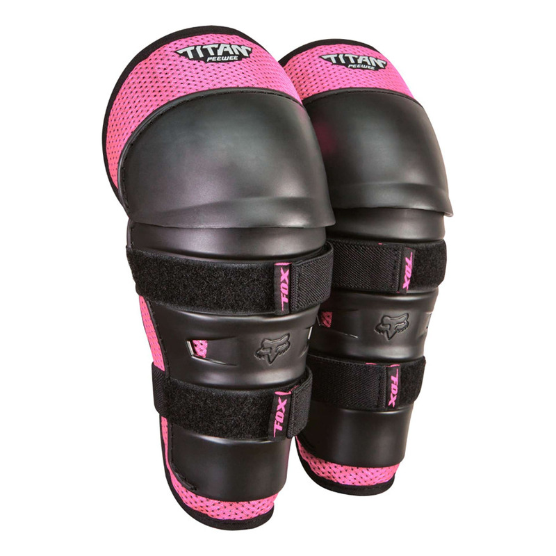 Genouillères enfant Fox Racing PeeWee Titan knee black/pink