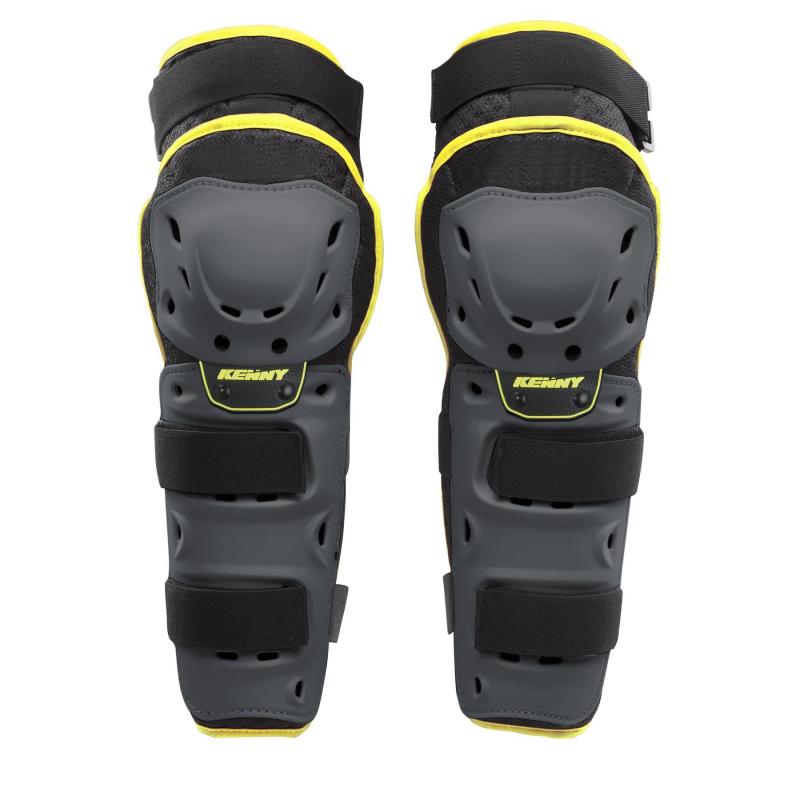 Genouillères enfant Kenny Kid noir/jaune fluo