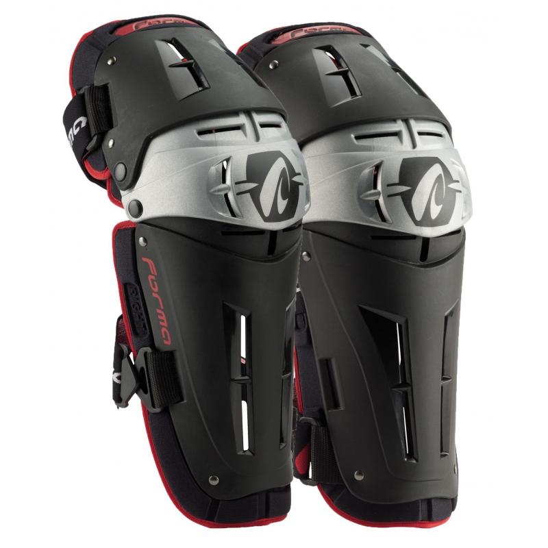 Genouillères Forma TRI-FLEX KNEE GUARD noir / argent / rouge