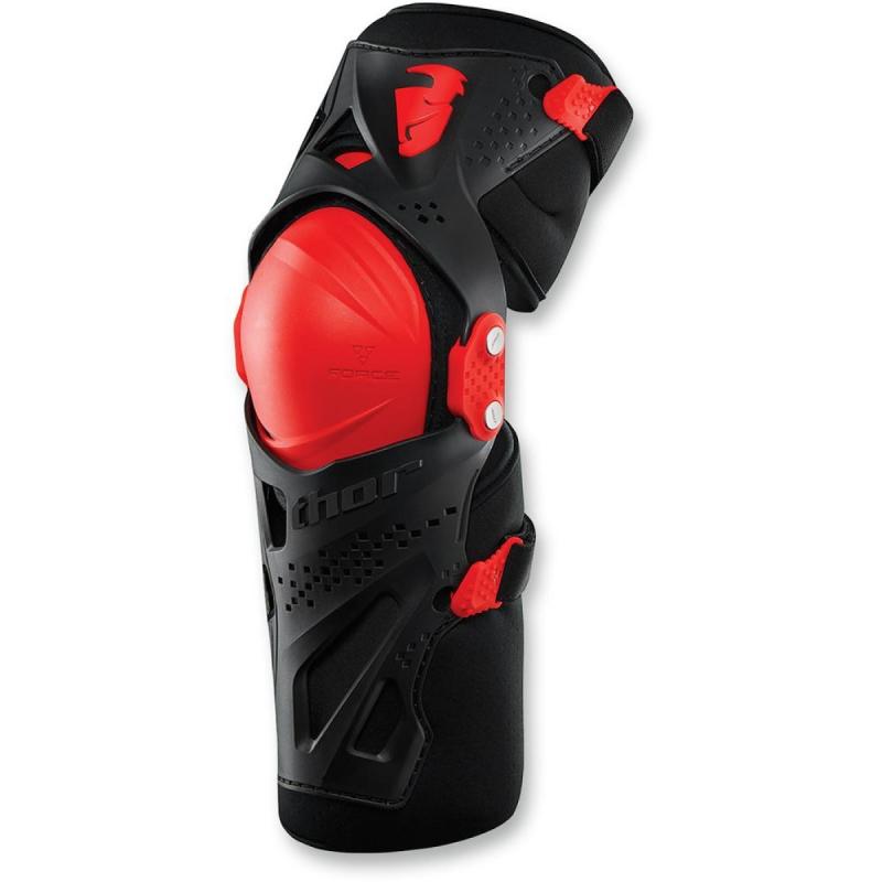 Genouillères Thor FORCE XP rouge- S/M