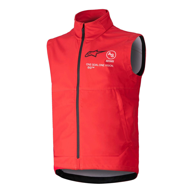 Gilet cross enfant Alpinestars Youth Techstar Softshell bright red