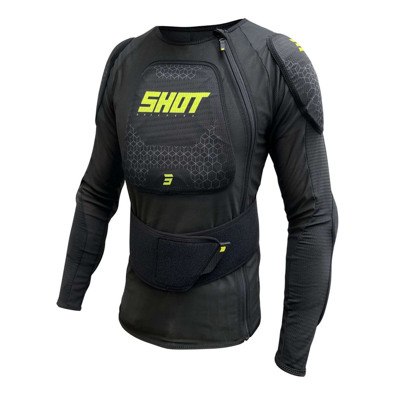 Gilet de protection enfant Shot Airlight Kid black/neon yellow