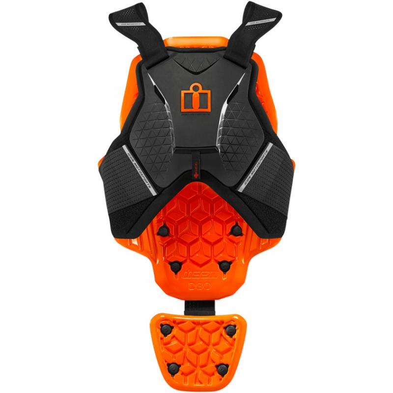 Gilet de protection Icon D3O noir/orange