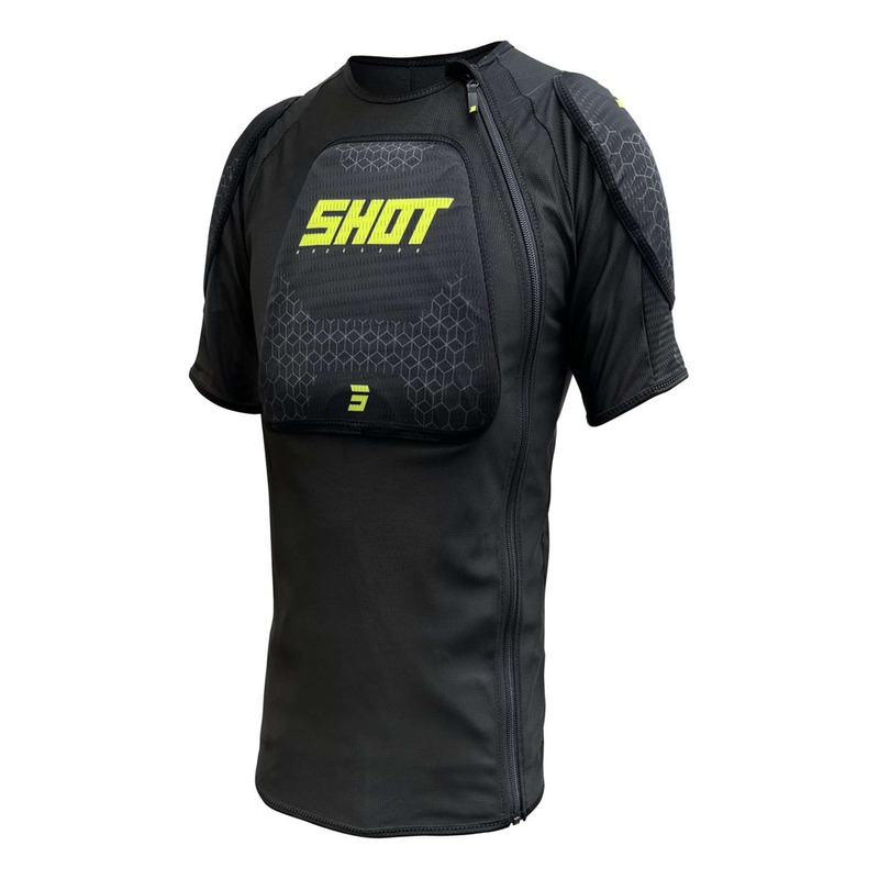Gilet de protection manches courtes Shot Airlight black/neon yellow