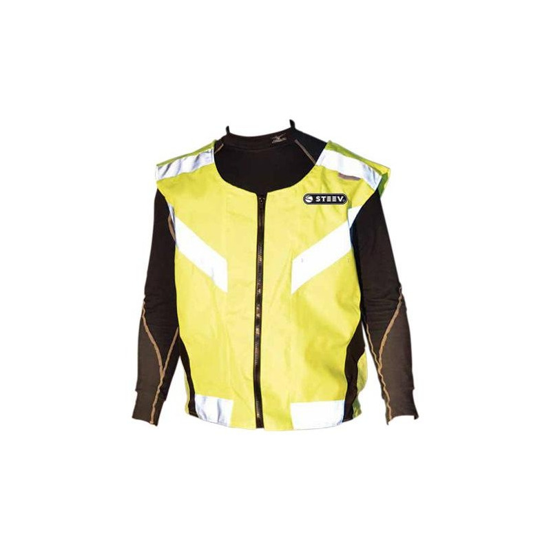 Gilet de Sécurité Jaune Fluo avec bande Réfléchissante- XS/S