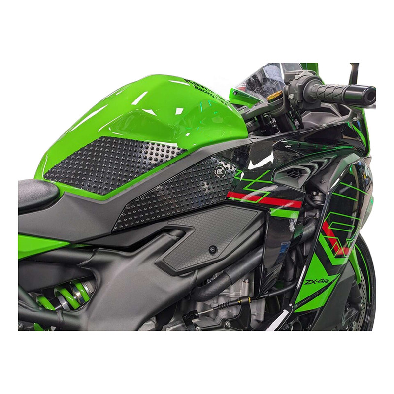 Grip de réservoir R&G Racing Eazi-Grip Evo noir Kawasaki ZX-4 RR Ninja 23-24