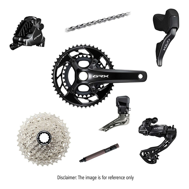 Groupe Complet Vélo Gravel Shimano GRX 820 Di2 12 Vitesses Pédalier 48-31 Cassette 11-36