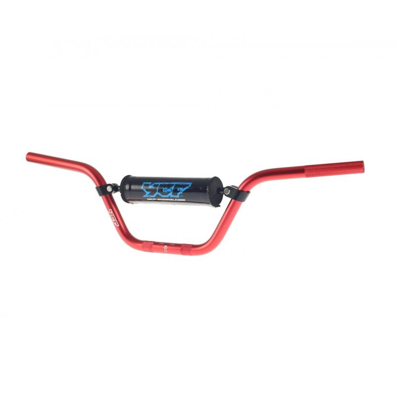 Guidon alu YCF avec barre rouge