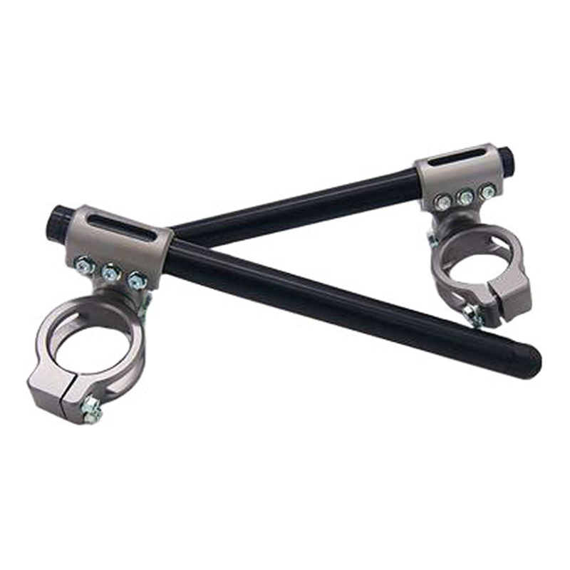 Guidon Bracelet YCF Noir avec Fixations Magnésium Ø 45mm pour MINI GP 107A/157/187