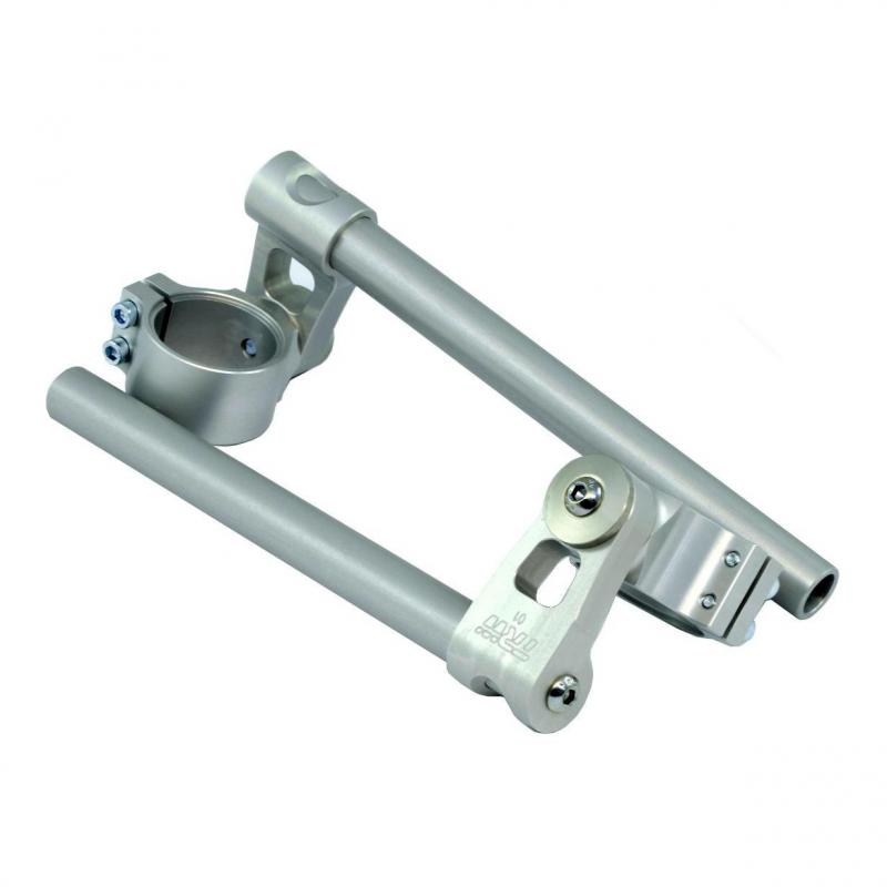 guidon bracelets TRW Confort +20 silver Ø45 mm