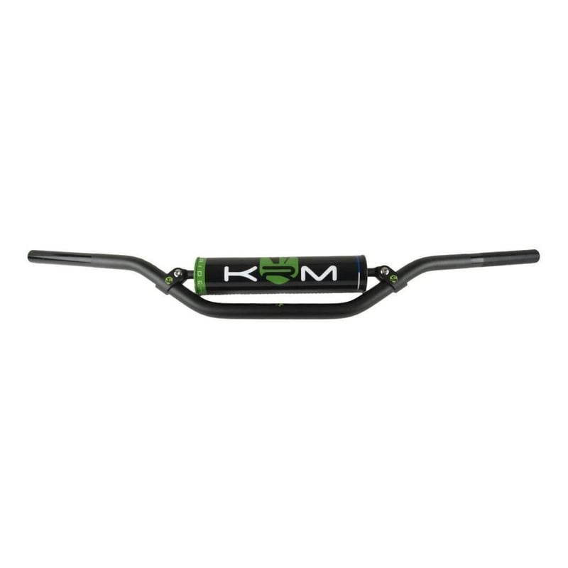 Guidon KRM Pro Ride noir/vert avec mousse