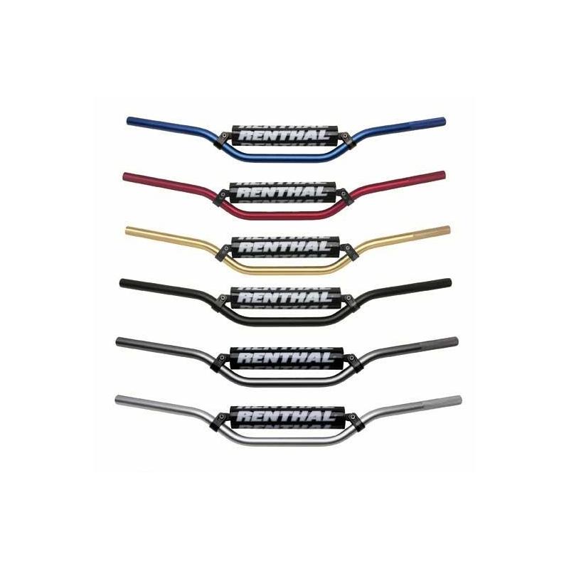 Guidon MX Renthal Classic couleur or cintrage moyen / enduro Ø22 mm
