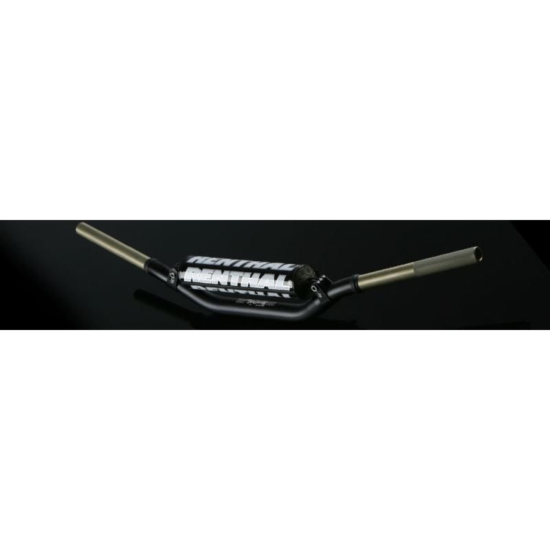 Guidon MX Renthal Twinwall noir cintrage Reed / Windham avec barre de