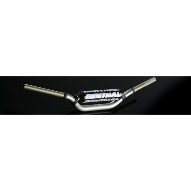 Guidon MX Renthal Twinwall titane cintrage type KTM haut Ø28,6 mm