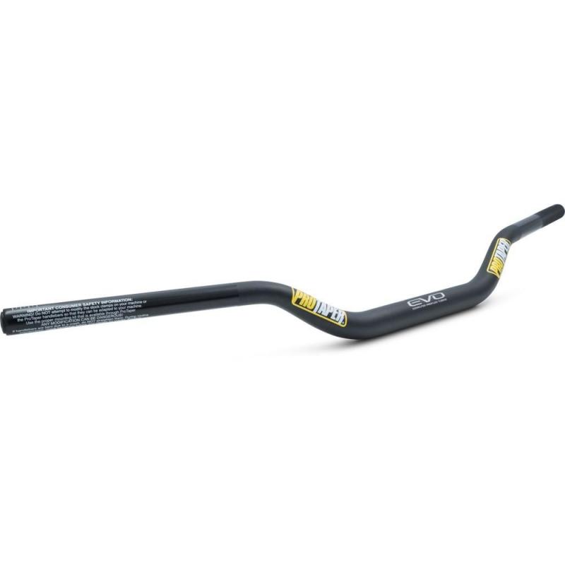 Guidon Pro Taper Evo Pastrana MX/RM Low Ø28 mm noir sans barre de ren