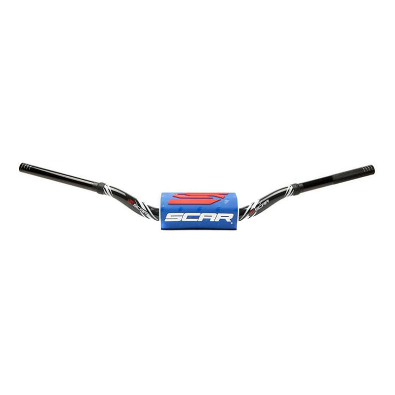 Guidon SCAR MX O2 Graphic Color Mini 65/85 Haut Ã 28,6mm Noir/Bleu