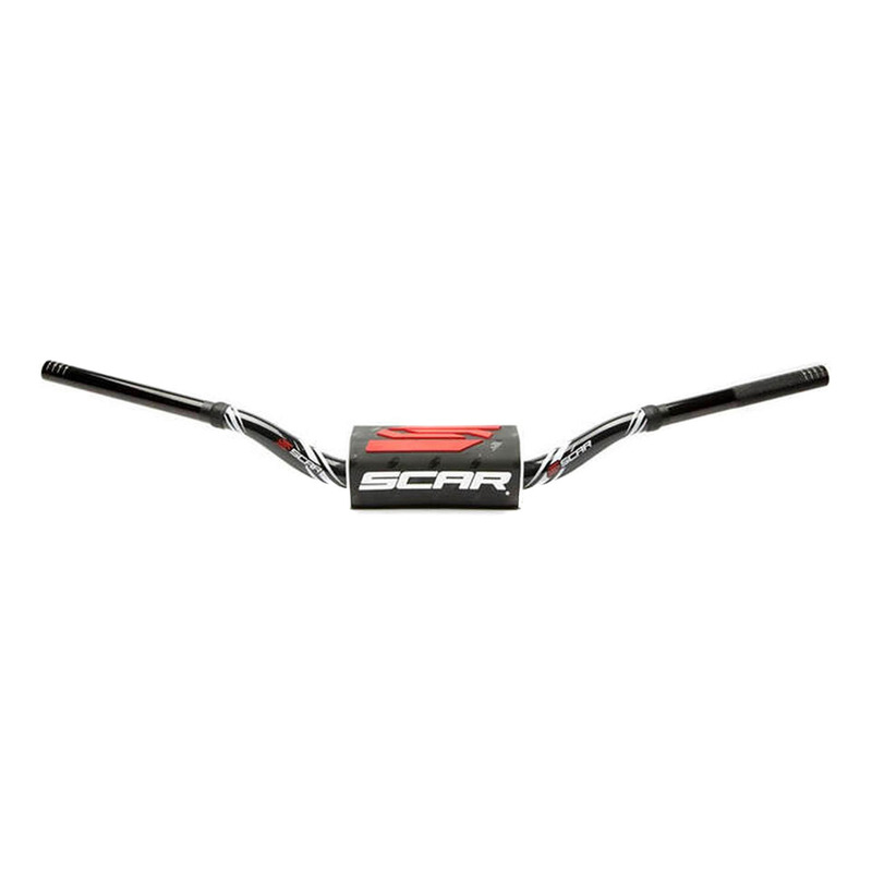 Guidon SCAR MX O2 Graphic Color Mini 65/85 Haut Ã 28,6mm Noir/Noir